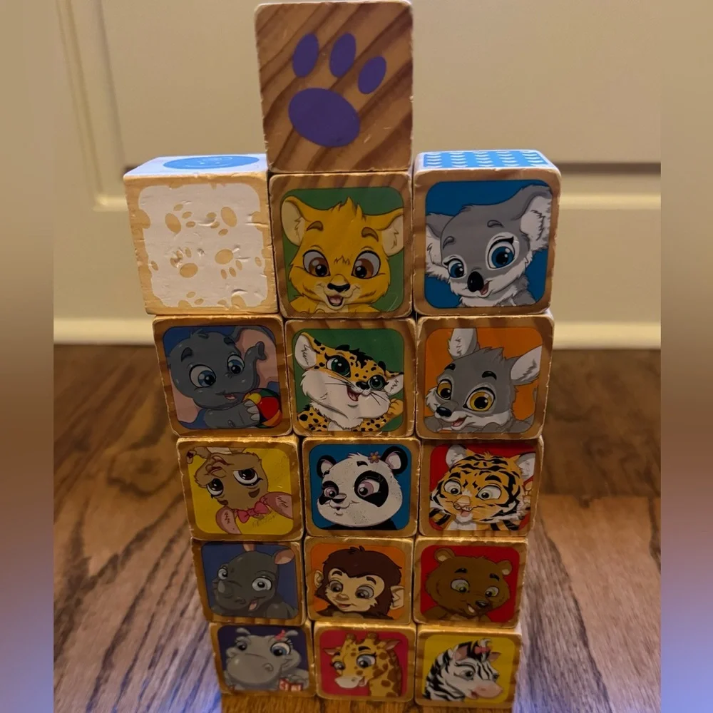 Wooden Blocks - Vintage Children's 1.75